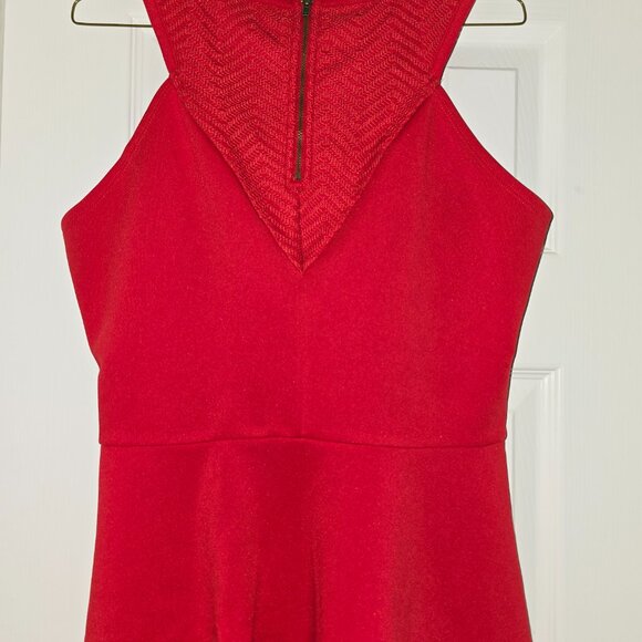 Worthington Red Sleeveless Peplum Top - Picture 5 of 5
